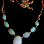necklace opals,opal stone in necklace