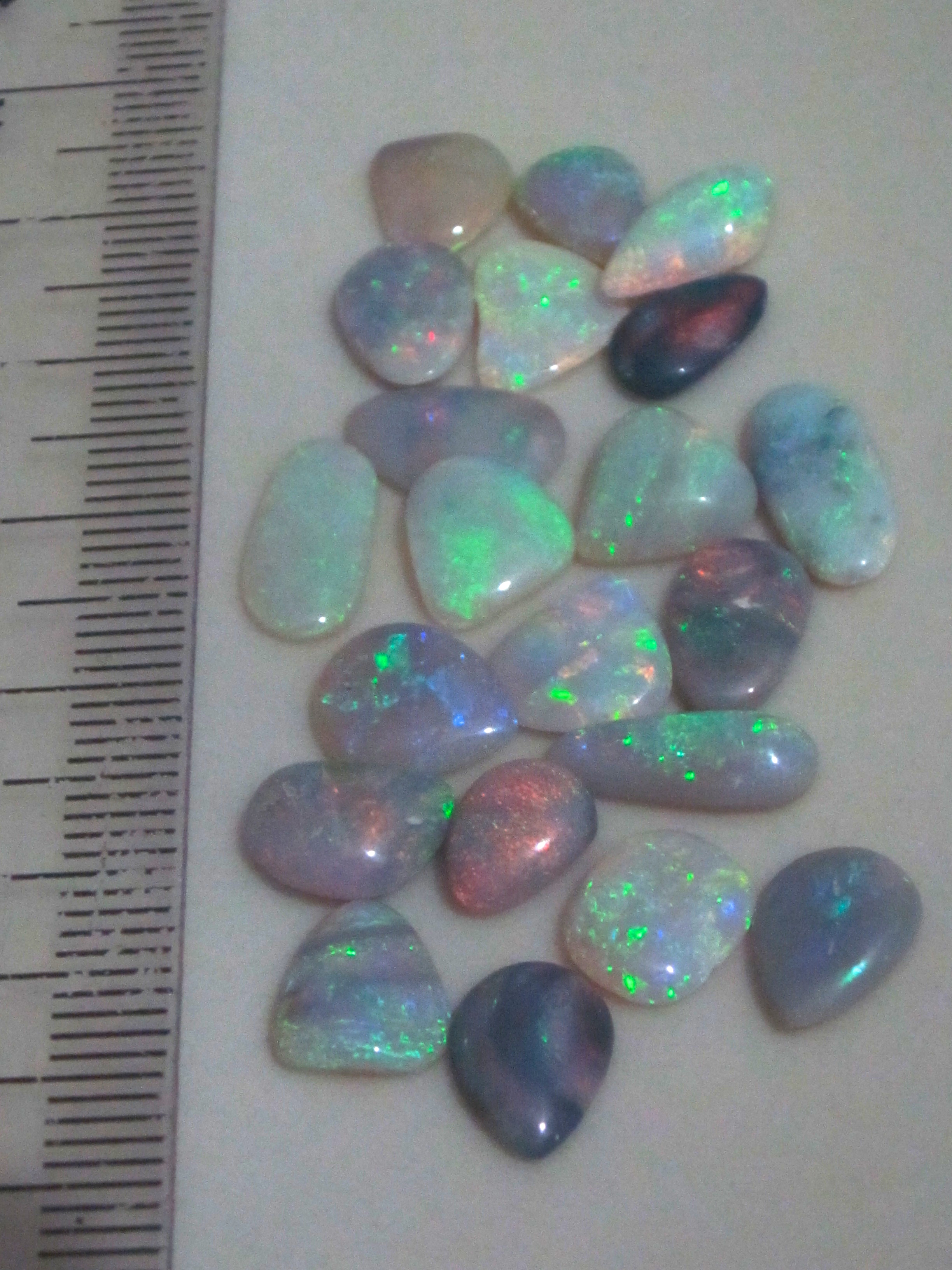 Wholesale opal gemstones parcel from famous opal mine in Australia.