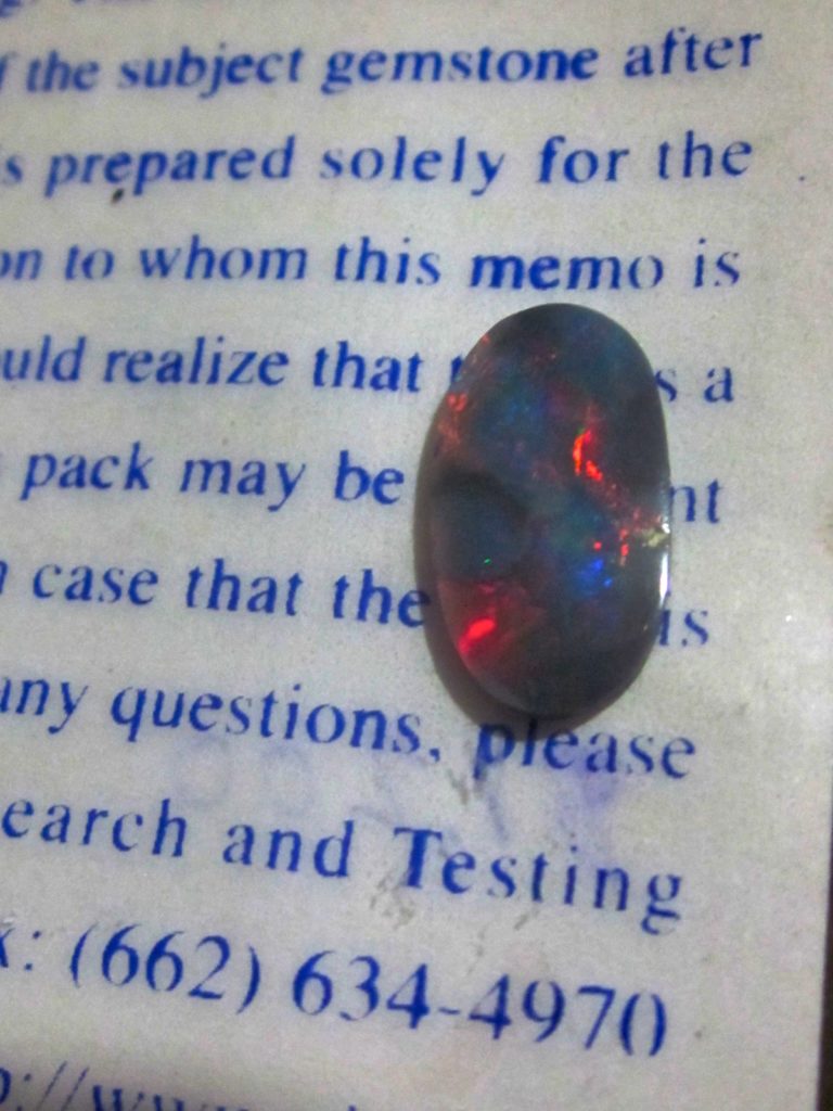 Opals gemstone Australian opal from Graham's famous Australian mine.