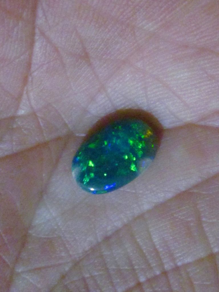 Black opal from official government Heritage site in Australia.