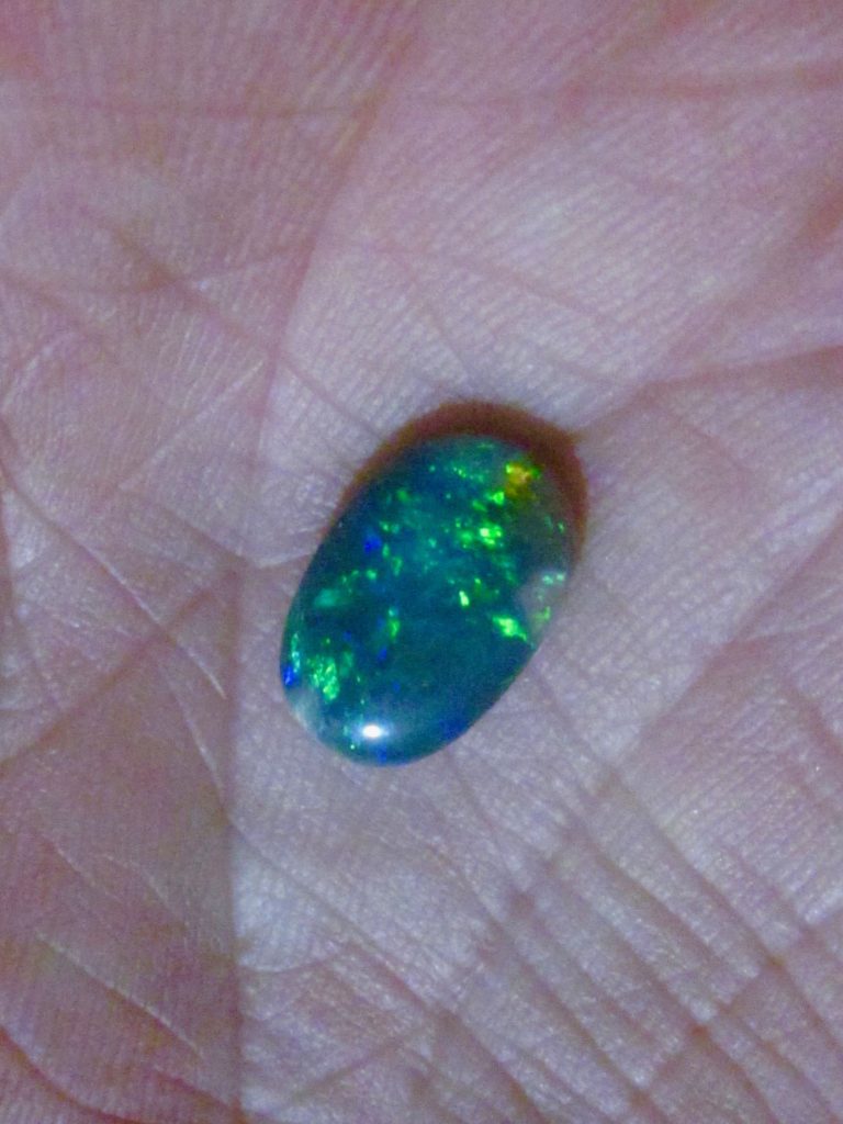 Black opal from official government Heritage site in Australia.